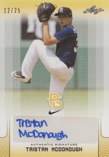 2017 Leaf Perfect Game National Showcase - Tristan Mcdonough #BA-TM2