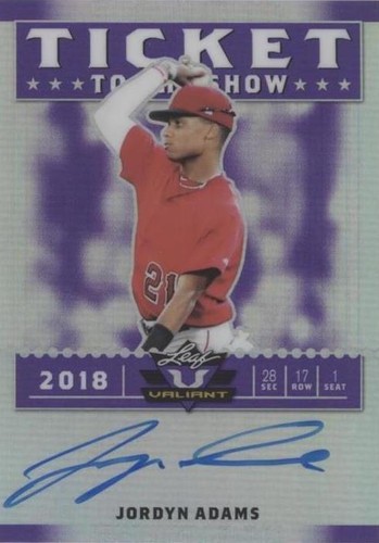 2018 Leaf Valiant - Jordyn Adams #TS-JA1