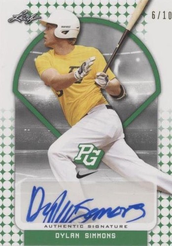 2018 Leaf Perfect Game National Showcase - Dylan Simmons #BA-DS1