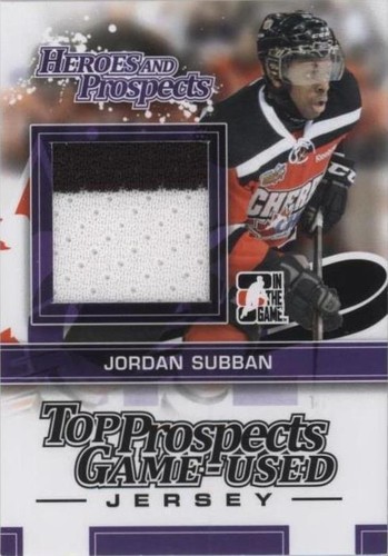 2013-14 In the Game Heroes and Prospects - Jordan Subban #TPM-27
