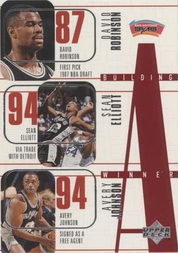 1996-97 Upper Deck - Chuck Person/David Robinson/Avery Johnson/Sean Elliott/Vinny Del Negro #159