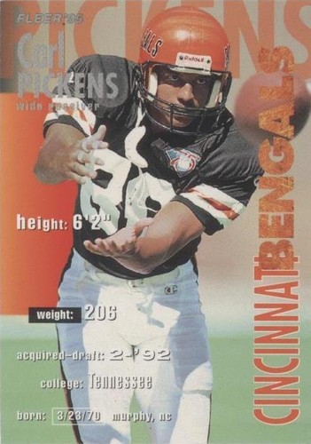 1995 Fleer Shell FACT Carl Pickens #7