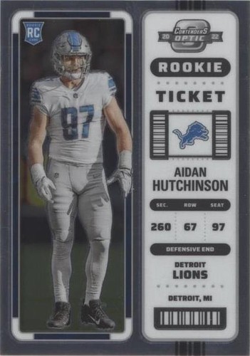 2024 Panini Contenders Optic Aidan Hutchinson Green Pulsar