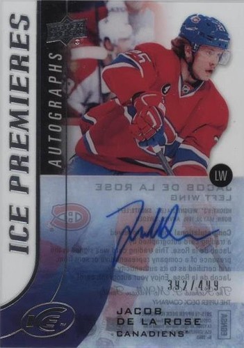 2015-16 Upper Deck Ice - Jacob De La Rose #IPA-JD