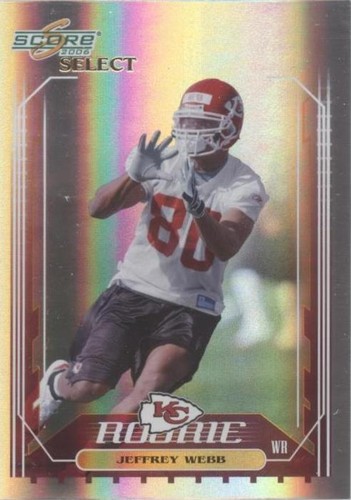 2006 Score Select Jeff Webb #428