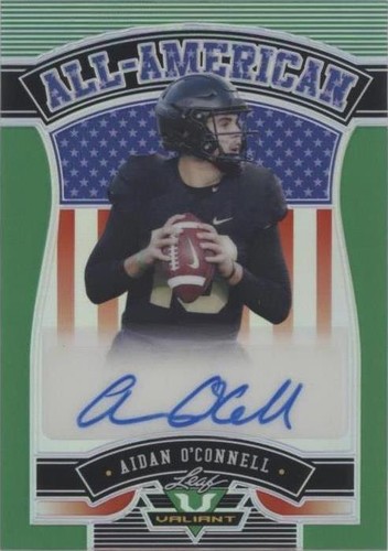 2022 Leaf Valiant Aidan O'Connell #AA-AO1