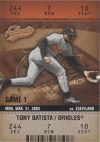 2003 Fleer Authentix - Tony Batista #16