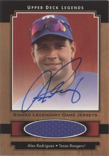 2001 Upper Deck Legends - Alex Rodriguez #SJ-AR