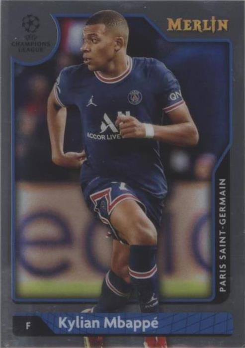 2021-22 Topps Merlin Collection Chrome UCL Kylian Mbappé #100