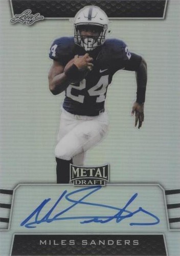 2019 Leaf Metal Draft Miles Sanders #BA-MS2