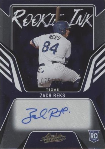 2022 Panini Absolute - Zach Reks #RKI-ZR