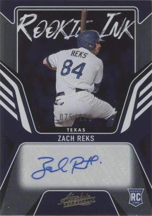 2022 Panini Absolute - Zach Reks #RKI-ZR