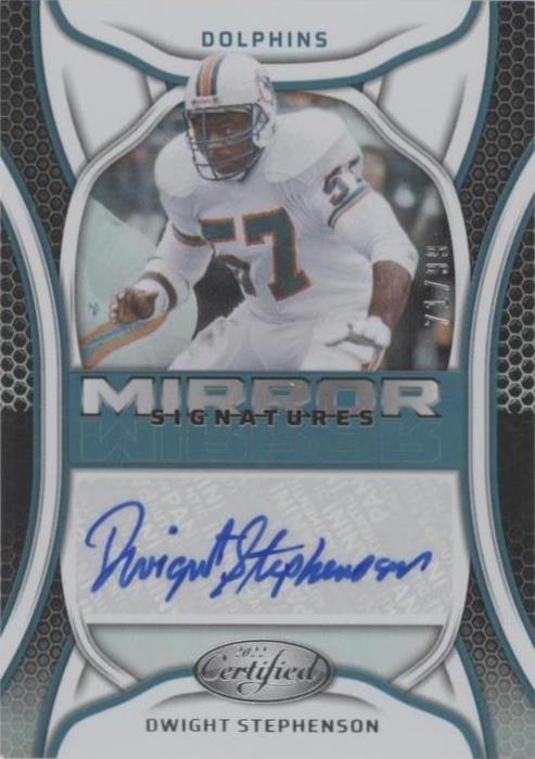 2022 Panini Certified Dwight Stephenson #MS-DS
