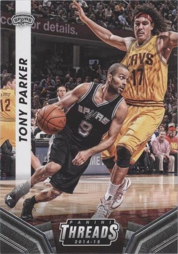 2014-15 Tony Parker Panini Prizm Blue Green #64 Autographed PSA