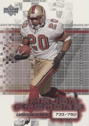 2003 Upper Deck Finite Garrison Hearst #115
