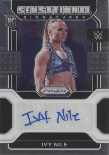 2022 WWE Prizm Ivy Nile Red, White & Blue RC Rookie SP #184