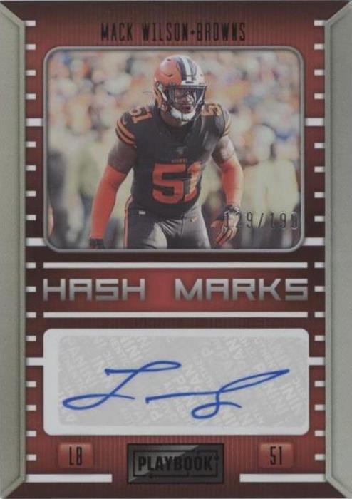 2022 Panini Playbook Mack Wilson #HM-MW