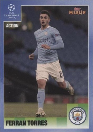 2020-21 Topps Merlin's Heritage 95 UCL Ferran Torres #116