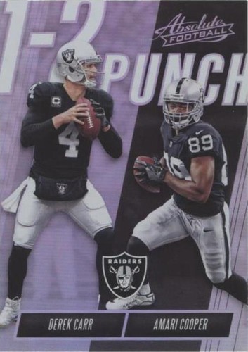 2018 Panini Absolute Amari Cooper Derek Carr #OTP-DM