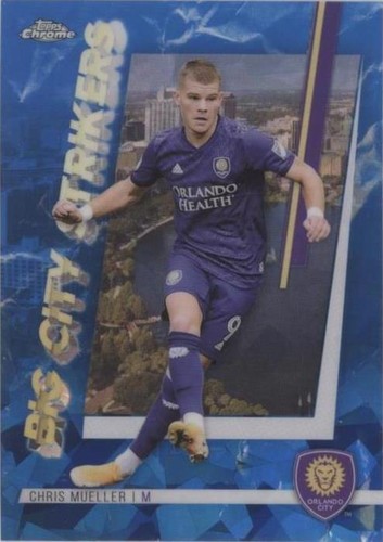 2021 Topps Chrome MLS Sapphire Edition Chris Mueller #BCS-14