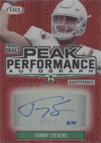 2020 Sage Hit Tommy Stevens #PKA-TS
