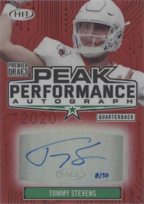 2020 Sage Hit Tommy Stevens #PKA-TS
