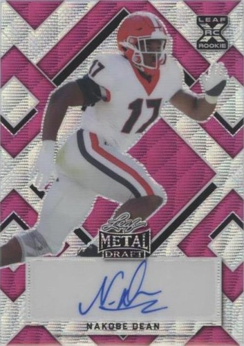 2022 Leaf Metal Draft Nakobe Dean #BA-ND1