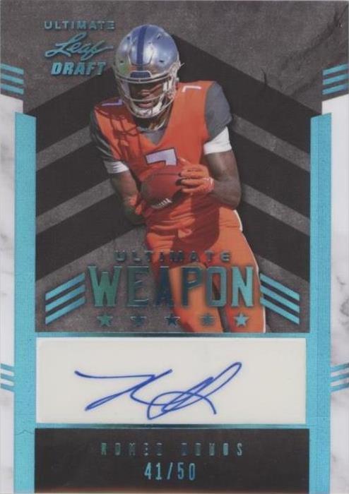 2022 Leaf Ultimate Draft Romeo Doubs #UW-RD1