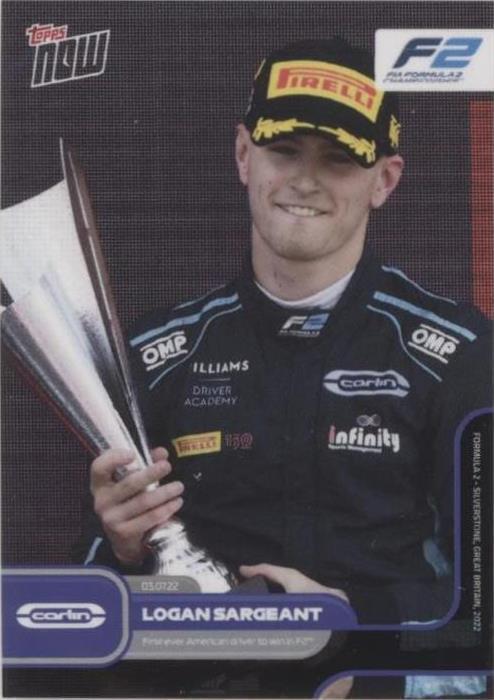2022 Topps Now F1 - Logan Sargeant #036