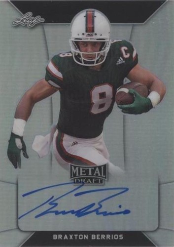 2018 Leaf Metal Draft Braxton Berrios #BA-BB1
