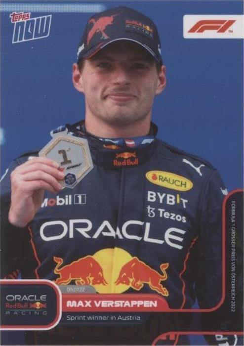 2022 Topps Now F1 - Max Verstappen #039