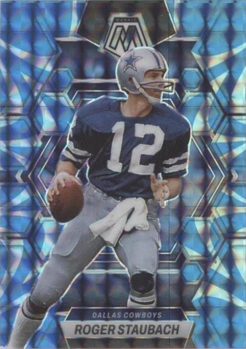 2023 Panini Mosaic - Reactive Blue Mosaic Prizm #63 Roger Staubach