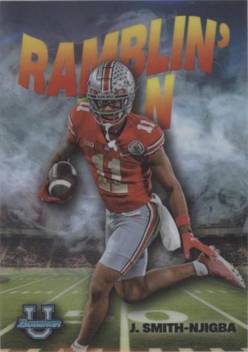 2022 Bowman University Chrome Jaxon Smith-Njigba #RM-8