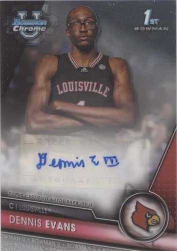 2023-24 Bowman University Chrome - Dennis Evans #BCPA-DE