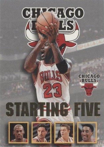 1996-97 Chicago Bulls Michael Jordan Dennis Rodman Toni