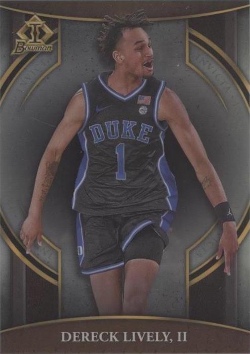 2022-23 Bowman University Chrome - Dereck Lively #BI-1