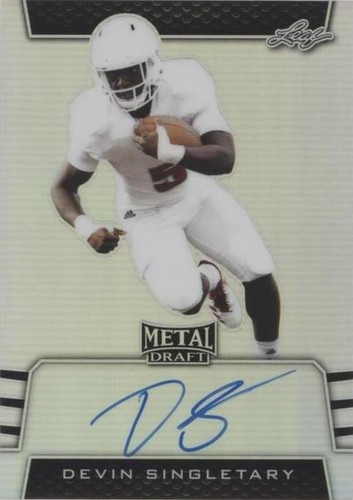 2019 Leaf Metal Draft Devin Singletary #BA-DS2