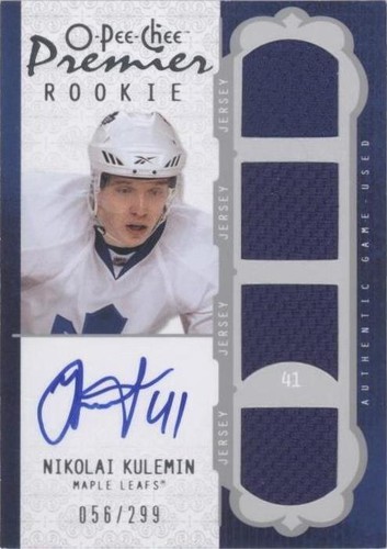 2008-09 O-Pee-Chee Premier - Nikolai Kulemin #83