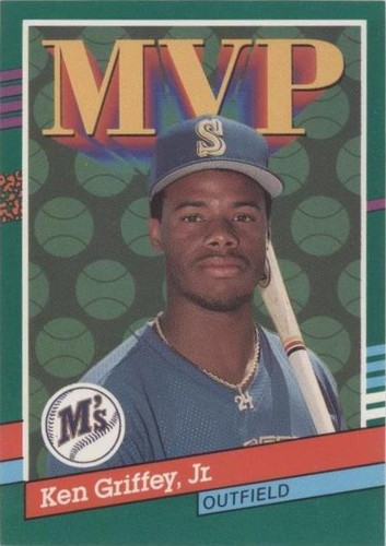 1990年 ケン ・ グリフィー Jr.入りランダムセット43613 1990 Leaf Ken Griffey Jr. ERROR/MISPRINT CARD Super Rare