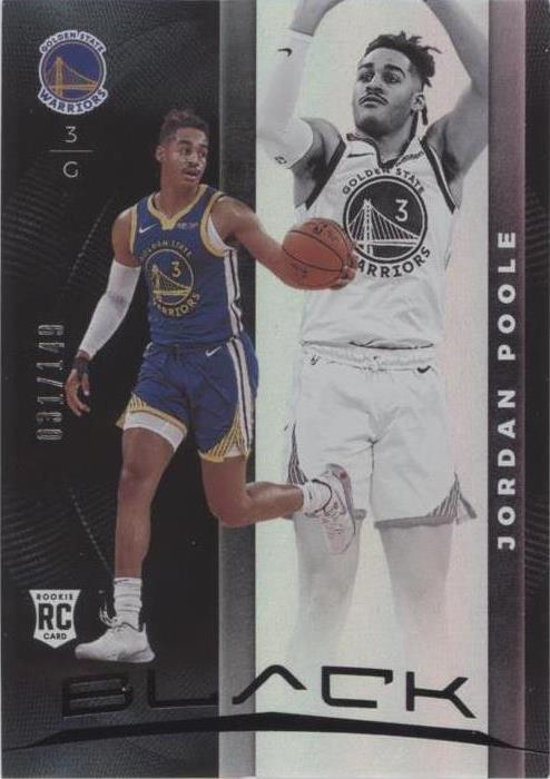 2019-20 Panini Black - Jordan Poole #82