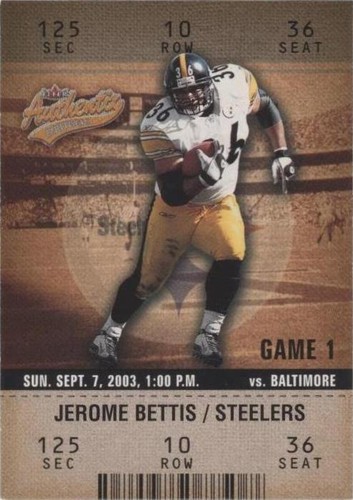 2003 Fleer Authentix Jerome Bettis #56