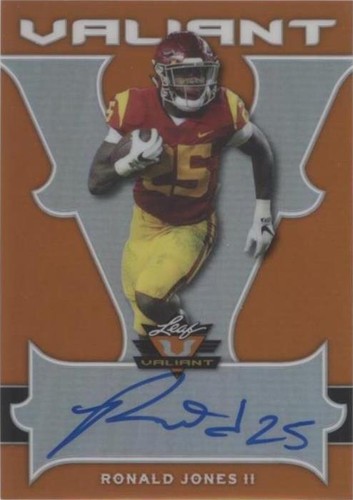 2018 Leaf Valiant Ronald Jones II #BA-RJ2
