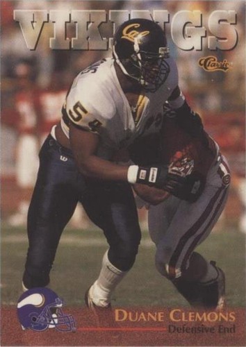 1996 Classic NFL Rookies Duane Clemons #8