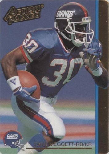 1992 Action Packed Dave Meggett #186