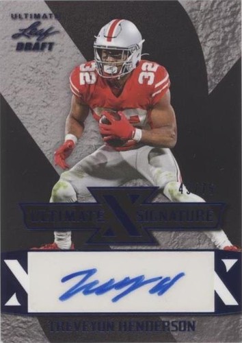 2022 Leaf Ultimate Draft Treveyon Henderson #UXS-TH1