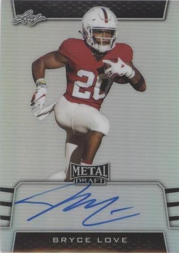 2019 Leaf Metal Draft Bryce Love #BA-BL1