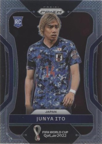 2022 Panini Prizm FIFA World Cup Qatar #127 Junya Ito Green