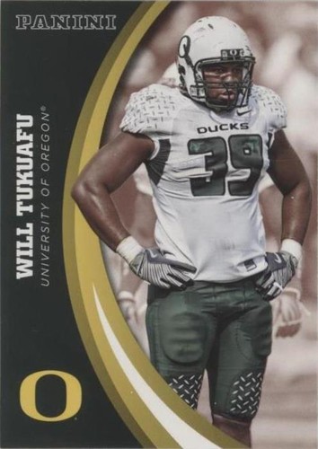 2015 Panini Oregon Ducks Will Tukuafu #47