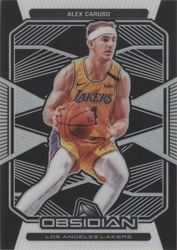 Alex Caruso 2019-20 Panini Mosaic Scripts Silver Holo Prizm Auto 