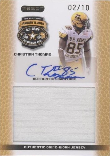 2010 Razor U.S. Army All-American Bowl Christian Thomas #JS-CT1